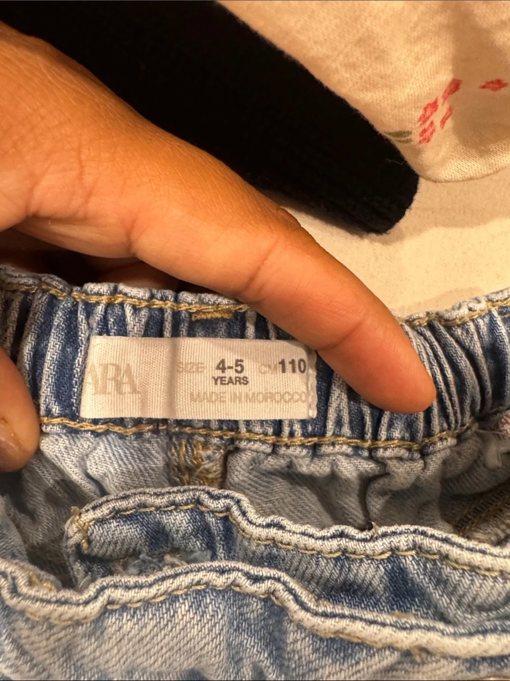 Zara Light Blue Denim Skort with Button Front